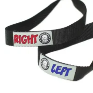 Black ABG Weightlifting Straps – durable Ballistic Nylon for enhanced grip and hand protection in weightlifting, CrossFit, and powerlifting